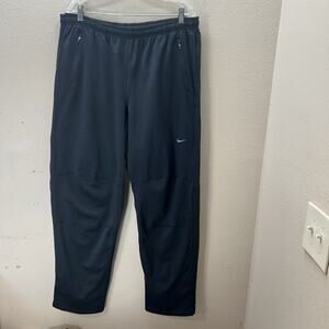 Nike Therma Dri-Fit Black Training Pants Sweatpants Fleece Lined Mens XL